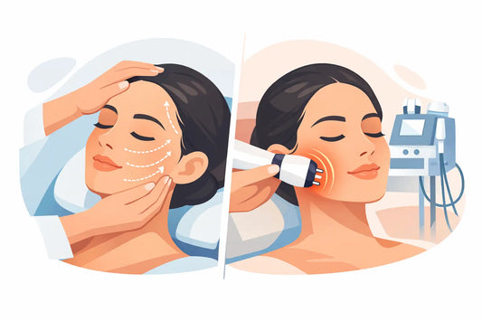 Lifting facial manual o radiofrecuencia